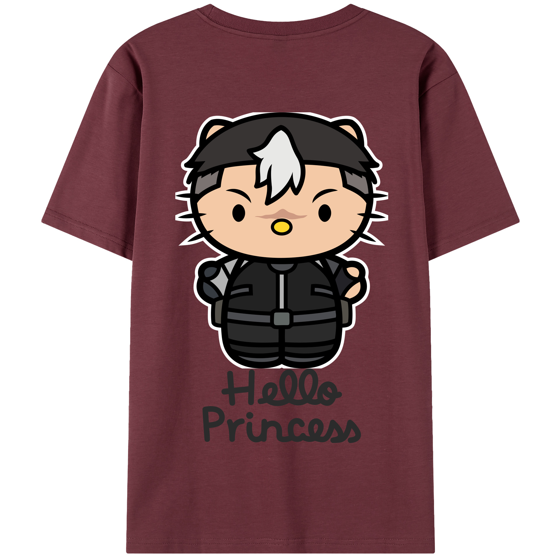 （画像用） Hello Kitty ハローキティ 綿100％半袖Tシャツ（背面プリント）